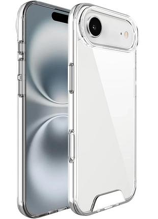 Чехол tpu накладка прозрачный для apple iphone 17 air 6.5" анти-удар анти-скольжение (912119)