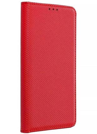 Чехол-книжка samsung galaxy a04s/a13 5g штучна шкіра червоний з підставкою 15х7,5 см (912137)