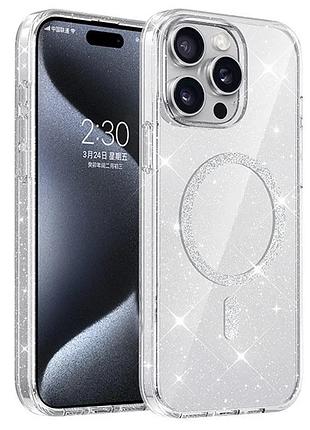 Чехол накладка для apple iphone 12 pro tpu прозрачный magsafe 6.1" (926874)