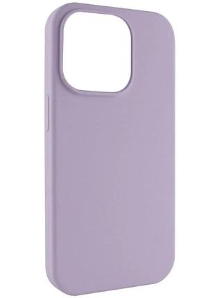 Чехол для apple iphone 13 pro max 6.7" силіконовий сиреневий з підтримкою magsafe (925701)