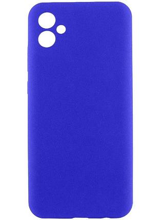Чехол silicone cover full camera для samsung galaxy a06 силиконовый синий (931027)