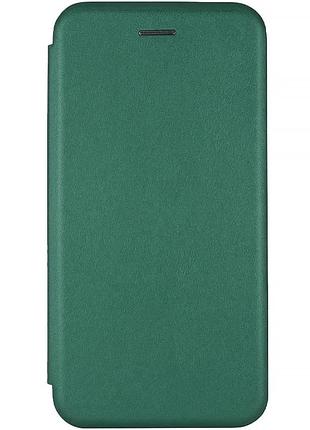 Чехол-книжка для samsung galaxy a27 экокожа зеленый с подставкой и слотом для визитки (922378)