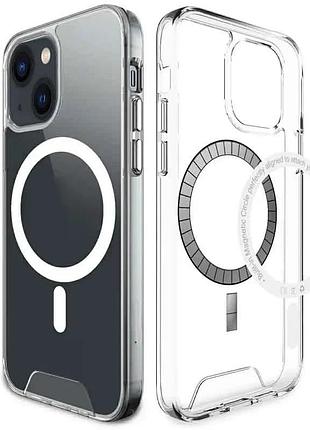 Чехол tpu накладка для apple iphone 13 mini 5.4" прозрачный с magsafe (913953)