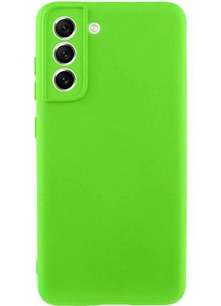 Чехол накладка full camera для samsung galaxy s21 fe tpu салатовий (930938)