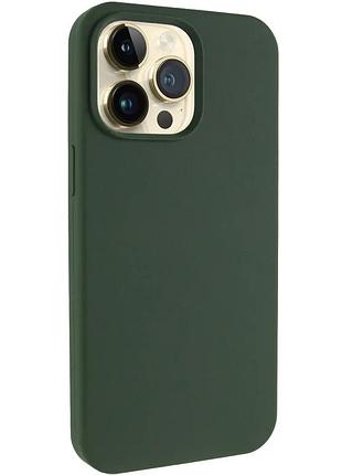 Чехол накладка для apple iphone 14 pro силіконовий зелений cyprus green (929930)