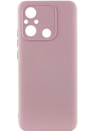 Чехол tpu liquid silk full camera для xiaomi redmi 12c 1 шт розовый pink sand (913224)