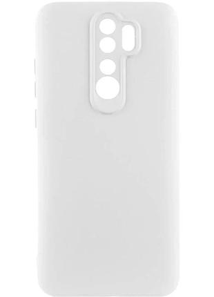 Чехол silicone cover full camera для xiaomi redmi note 8 pro силіконовий білий (914866)