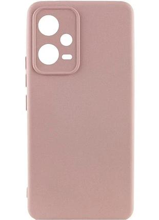 Чехол накладка full camera для xiaomi poco x5 5g силиконовый 0,5 мм розовый pink sand (917733)