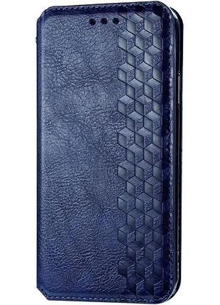 Чохол-книжка для xiaomi redmi note 9s/note 9 pro/note 9 pro max pu синій з функцією підставки (918445)