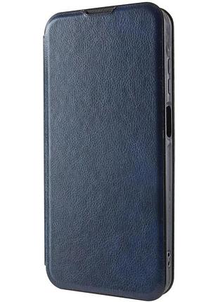 Чехол-книжка для xiaomi redmi note 9 / 10x искусственная кожа midnight blue с подставкой и визитницей (913611)
