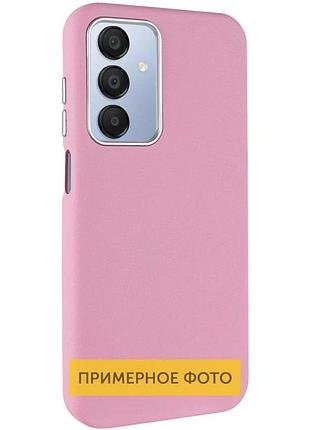 Чехол leather case для samsung galaxy s24 ultra накладка tpu + искусственная кожа светло-розовый (918133)