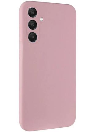 Чехол silicone cover full camera для samsung galaxy s25 силиконовый розовый pink sand (912352)
