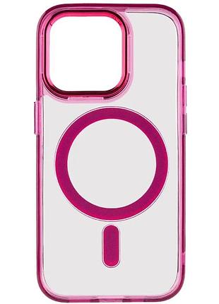 Чехол tpu iris magsafe для apple iphone 14 pro бордовий (931367)