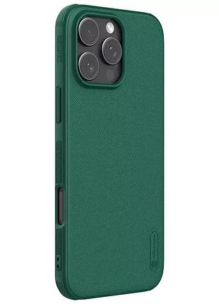 Чехол nillkin matte pro для apple iphone 16 pro max ультратонкий пластик зелёный (929657)
