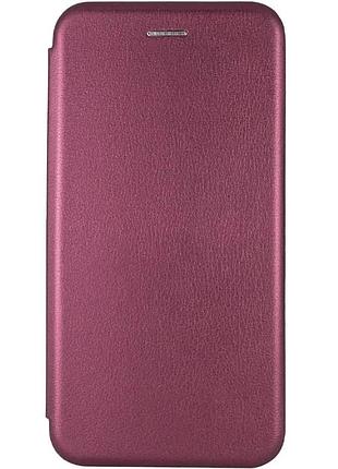 Чехол-книжка classy для tecno spark go 3 экокожа бордовый 360 градусов (929532)