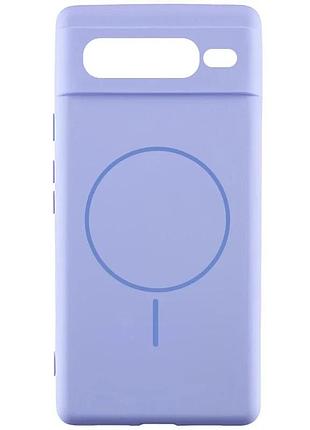 Чехол silicone cover full camera для google pixel 7 pro силіконовий сиреневий (925707)