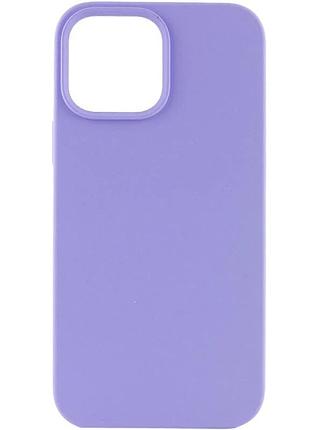 Чехол накладка для apple iphone 11 pro max 6.5" силикон сиреневый анти-скольжение (911317)