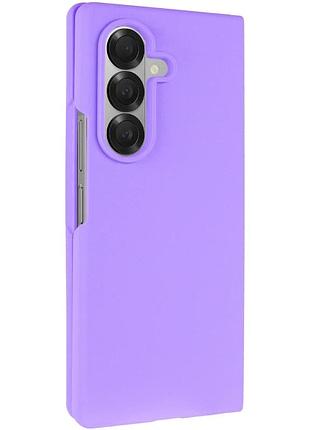 Чехол накладка для samsung galaxy z fold7 силіконовий 0,5 мм сиреневий (915630)