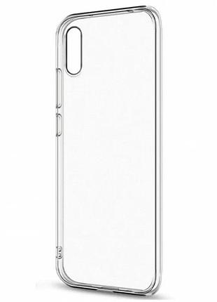 Tpu чехол epic для xiaomi redmi 9a 1,5 мм прозорий анти-ударний анти-ковзкий (923879)