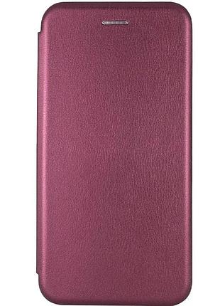 Чехол-книжка samsung galaxy a37 5g экокожа бордовый с функцией подставки (929326)