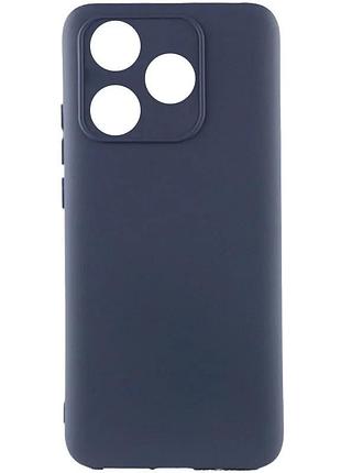 Чехол накладка full camera для tecno spark 10 силіконовий темно-синий (929298)