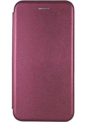 Чехол-книжка для infinix smart 10 360 градусов экокожа бордовый (931072)