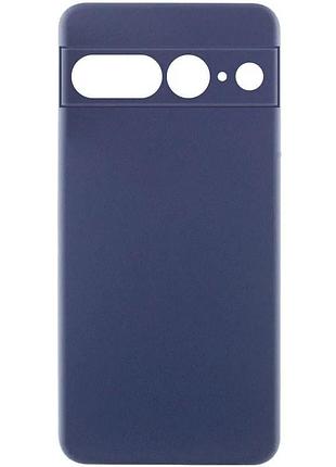 Чехол silicone cover full camera для google pixel 7 pro силіконовий синій (930846)