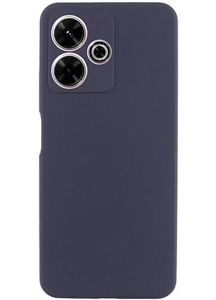 Чехол накладка full camera для xiaomi redmi 13 4g / poco m6 4g силіконовий темно-синий (930115)