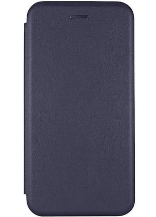 Чохол-книжка для zte blade v50 vita штучна шкіра темно-синій з підставкою 15х7,5 см (926716)