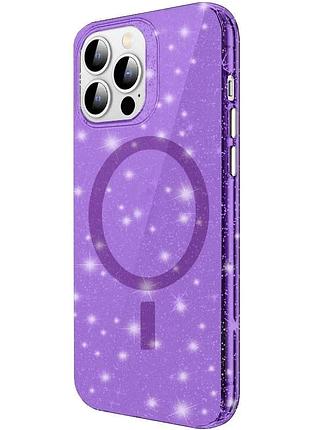 Чехол tpu накладка для iphone 12 pro max magsafe фіолетовий (917828)