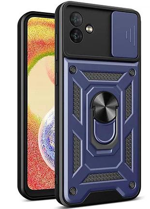 Чехол накладка ummi camshield serge ring для samsung galaxy a07 силікон полікарбонат синій (926614)