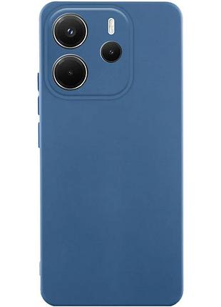 Чехол накладка full camera для xiaomi redmi note 14 4g силіконовий синій (930926)