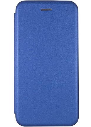 Чохол-книжка для xiaomi redmi 8 штучна шкіра синій з підставкою 360 градусів (921640)