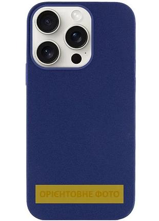 Чехол накладка для apple iphone 17 air силіконовий синій з мікрофіброю анти-ковзання (931082)