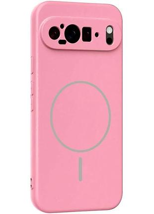 Чехол silicone cover full camera для google pixel 9 pro xl силиконовый розовый (921821)