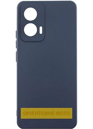 Чехол накладка full camera для motorola moto g15 4g силіконовий темно-синий (929870)