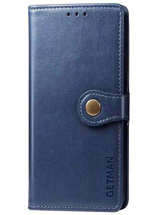 Чохол-книжка для xiaomi redmi note 8t getman gallant синій штучна шкіра 15х7,5 см (921639)