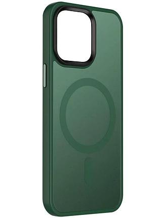 Чехол накладка ummi colorful для apple iphone 13 / 14 magsafe tpu пластик зелений (930299)