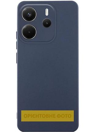 Чехол silicone cover full camera для xiaomi redmi note 14 pro 4g/5g силіконовий синій (931087)