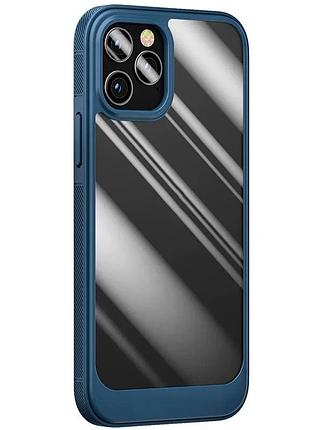 Чехол накладка для apple iphone 15 pro max 6.7" tpu + полікарбонат синій (917341)