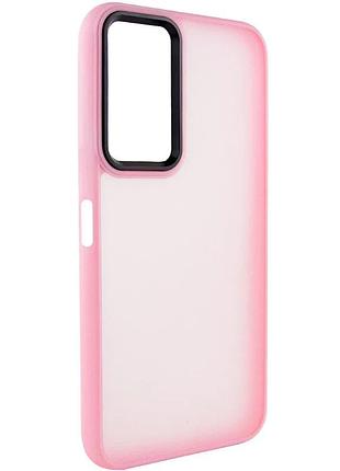 Чехол накладка для oppo a57s ударопрочный tpu + поликарбонат 0,5 кг розовый (918874)