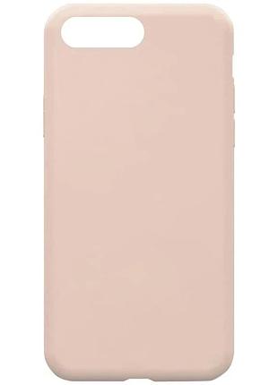Чехол накладка для apple iphone 7 plus / 8 plus 5.5" силиконовый розовый pink sand (911360)