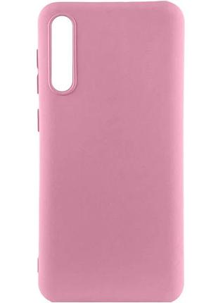 Чехол накладка для samsung galaxy a50/a50s/a30s tpu розовый liquid silk (922469)