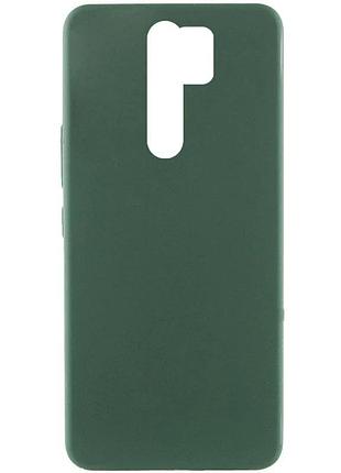 Чехол накладка для xiaomi redmi note 8 pro силіконовий зелений cyprus green (929422)