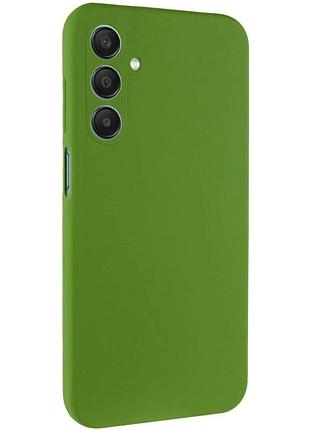 Чехол silicone cover full camera для samsung galaxy a05s силиконовый зеленый (926083)