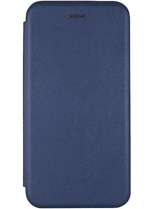 Чохол-книжка для xiaomi redmi 9a штучна шкіра темно-синій з функцією підставки 360 градусів (926261)