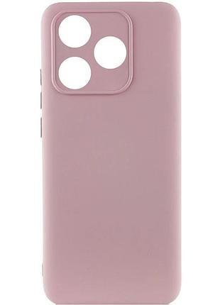 Чехол silicone cover full camera для tecno spark 10 силиконовый 0,5 мм розовый pink sand (926193)