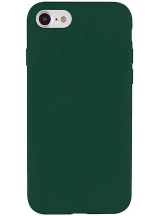 Чехол накладка silk full protective для apple iphone se (2020) / 7 / 8 силіконовий зелений (931103)