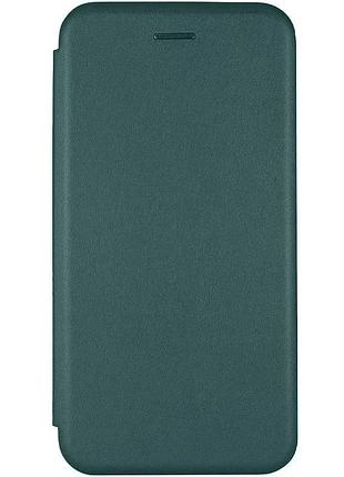 Чохол-книжка для apple iphone 11 6.1" штучна шкіра зелений 360 градусів з підставкою і слотом для картки (912654)