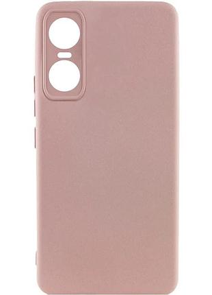 Чехол silicone cover full camera для tecno pop 6 pro силиконовый розовый 0,5 мм (919455)